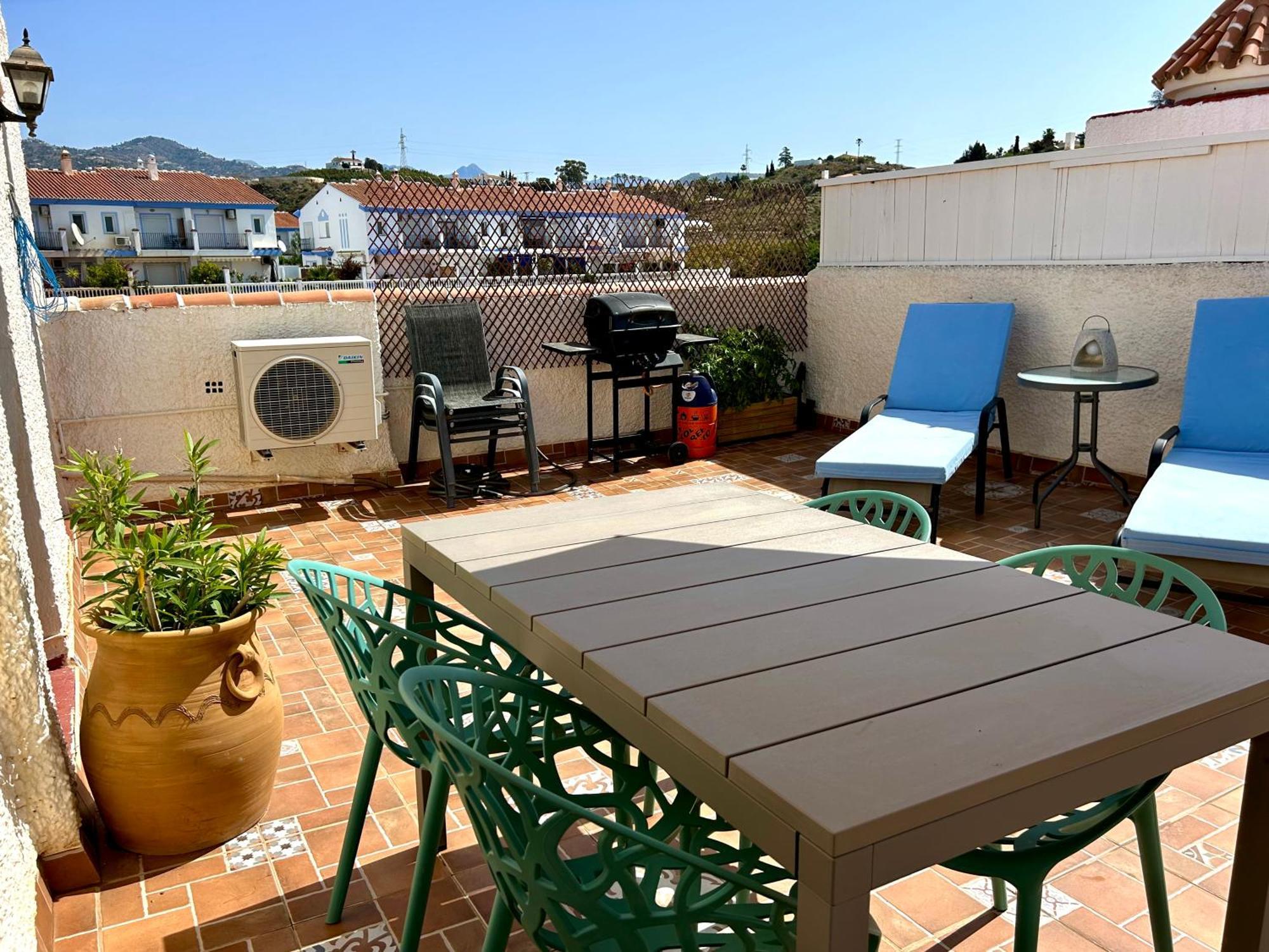 Apartamento agradable con gran solarium en Mezquitilla Algarrobo Costa Exterior foto